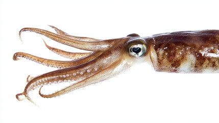 Obraz premium Detailed view of a squid showcasing its features.