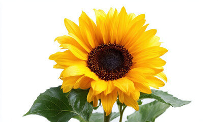 Fototapeta premium Bright sunflower with vibrant yellow petals.