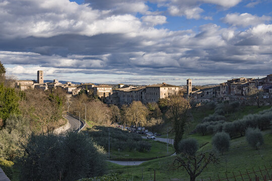 Il borgo antico di Colle in Val d&rsquo;Elsa nella provincia di Siena