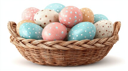 Happy Easter day with Colorful Easter eggs,Spring holiday,Happy easter eggs,festive clip art,Happy Easter greeting card, poster, banner template,april festive concept.