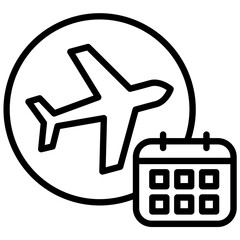 Booking Outline Icon