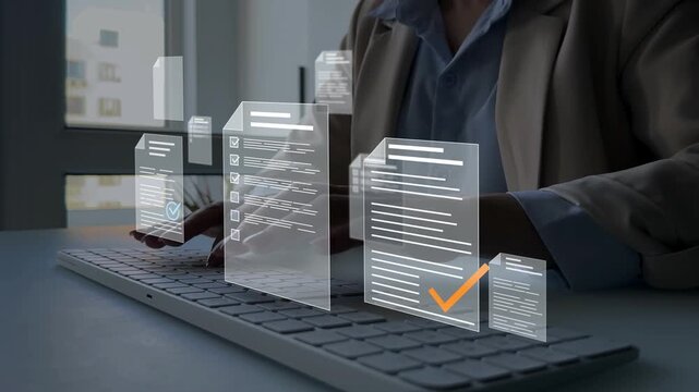 Confidentiality documents and employee compliance rules.Documents law regulation and compliance rules.Documents confidentiality,cyber security protection concept.Software for security personal data