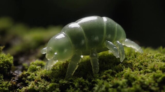 クマムシ（緩歩動物）が歩くキュートなミクロ動画