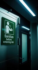 Sterile Laboratory Entrance: Sanitization Protocols, Medical Facility Doors, and Hygiene