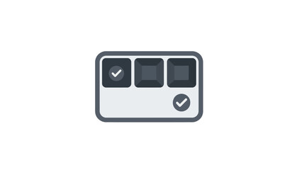 Check mark buttons on a remote. © Lisdiyati