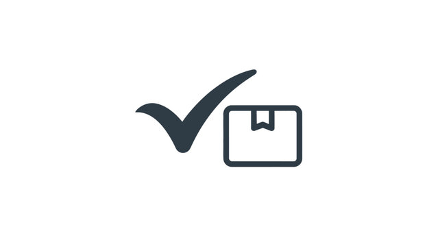 Check mark and paper icon.