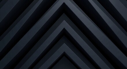 Obraz premium Dark angular shapes create chevron pattern