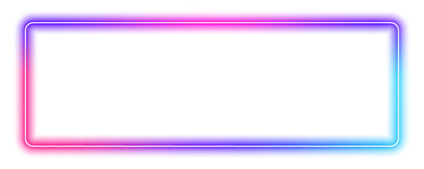 Purple neon rectangle frames illuminate with soft glowing edges. Floating shapes create depth and futuristic energy. Ideal for banners, posters, or digital projects. © goldstock