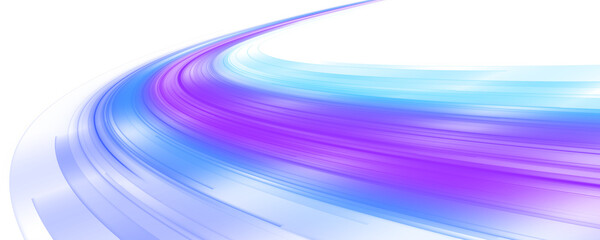 Dark blue abstract background with ultraviolet neon glow and motion blur. Layered lines and waves create high-speed energy. PNG perfect for technology and sci-fi designs. © goldstock