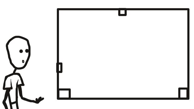 There is a character standing next to the frame and muttering something incessantly.