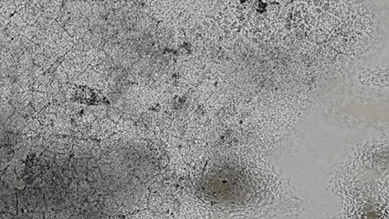 Fototapeta premium Freezing of an unknown world with snowy ice