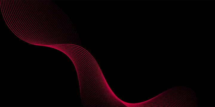 Abstract red wave grid lines flowing on a black background, forming a dynamic digital mesh with smooth curves and motion.