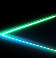 Fototapeta premium Neon glow Gradient neon circle frames set. Glowing borders isolated on a dark background. Colorful night banner, leak glare reflection effect. Optical rainbow lights, glare, leak, streak overlay. fall