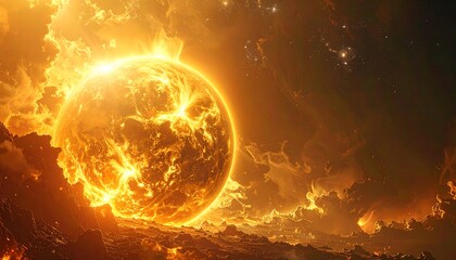 Solar Flare Cosmic Sun Explosion Space.