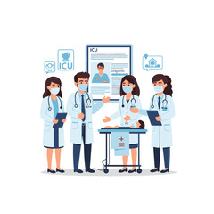 Medical Team Discussing Patient Care and Treatment Options.