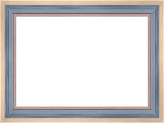 Heller rechteckiger freigestellter Bilderrahmen