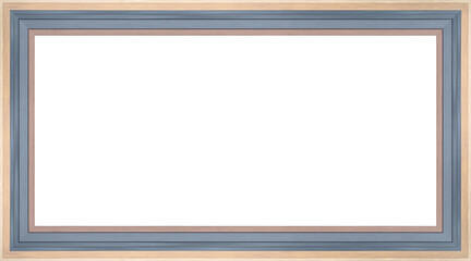 Heller rechteckiger freigestellter Bilderrahmen