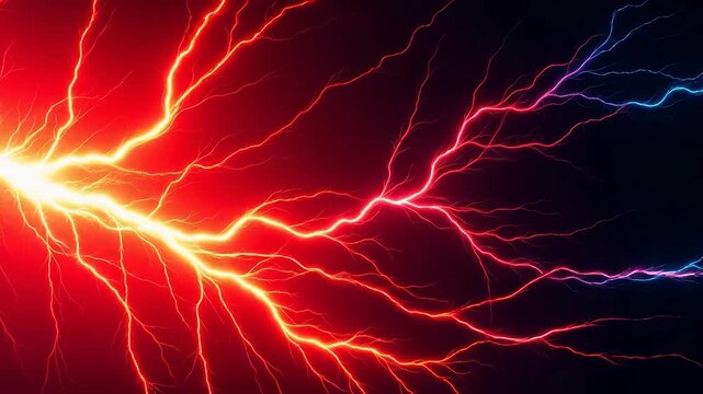 Electricity lightning bolts