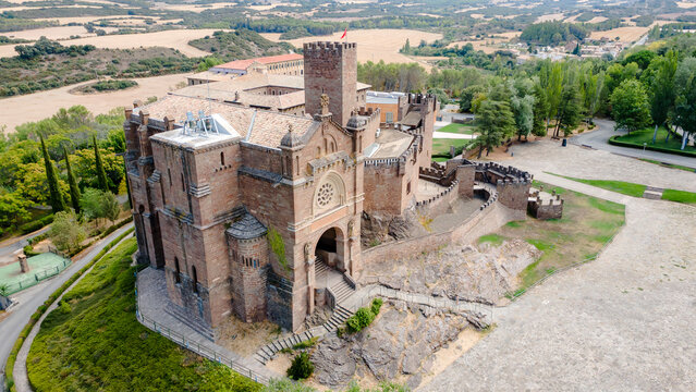 Iconic Javier Castle nestled in Navarra's scenic landscape