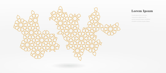 幾何学 抽象 星型 レトロ ラマダン パターン 背景