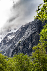 Monumental rocky slopes in Norway © KoshMara
