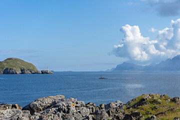 Rocky coast and blue ocean © KoshMara