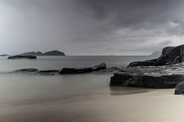 A stormy sky over the beach © KoshMara