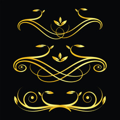 Vintage golden crown with wings and floral scroll patterns on black or white backgrounds featuring ornate tribal vector art and silhouette design elements for a seamless tattoo ornament