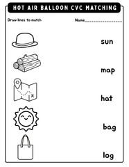 Kindergarten Read Across America Phonics Pack | No Prep Literacy Activities | Rhyming, CVC, Sight Words