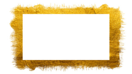 Glistering golden particle frame for  elegant decoration