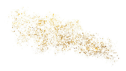 Luxurious golden glitter particle for elegant decoration