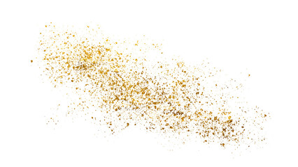 Glowing Gold Particle Explosion and Sparkling Metallic Dust for Christmas and Anniversary D�cor