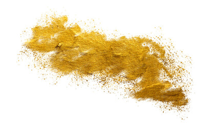 Elegant Golden Shimmer Texture with Isolated Glistering Particles