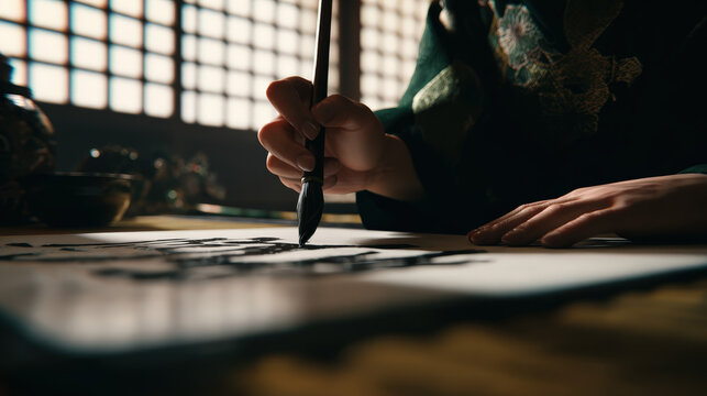 Sumi-e Ink Painting