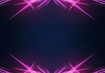 A sophisticated dark background featuring delicate magenta light filaments and rhythmic purple arcs for high-end digital technology branding