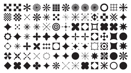 Diverse Geometric Shapes and Symbols Collection