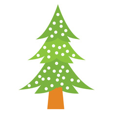  is a vector illustration of a Christmas tree.