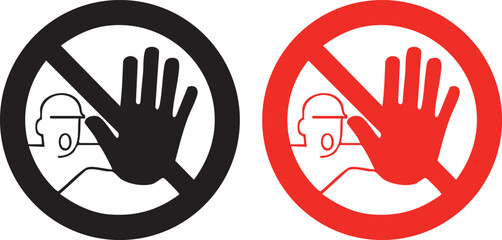 Warning sign Paper Traffic sign No symbol, Prohibited Sign, hand, warning Sign png