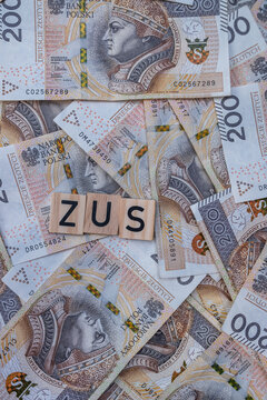 Polish Zloty Banknotes ZUS Social Insurance Payments