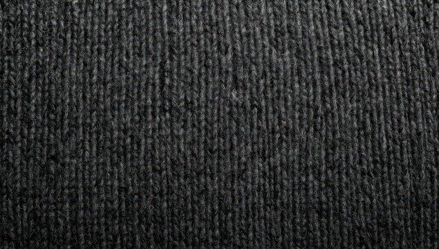Warm, soft knit fabric. Winter wear. Natural black merino wool