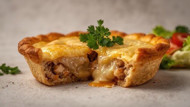 Classic chicken pie with Brazilian catupiry. Empad&atilde;o de frango
