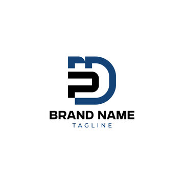 PDM / MPD / DPM Letter Logo Template with Geometric Monogram Style for Corporate, Technology, Consulting, and Professional Business Branding