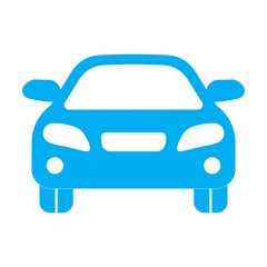 Obraz premium sedan car front view