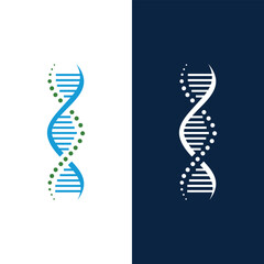 Minimalist Biotechnology Helix dna logo