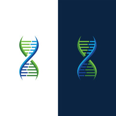 spiral DNA molecule Logo Design