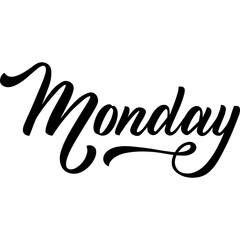 Monday calligraphy