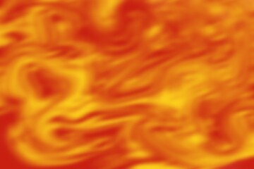 Orange yellow and red color blurry marble pattern seamless background, inferno