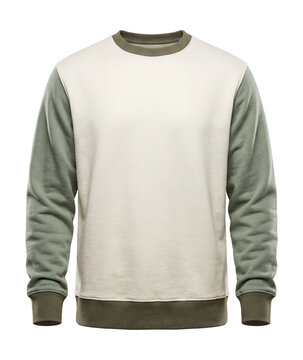 Color-blocked crewneck sweatshirt with contrasting sleeves