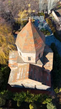 St. Mariam Astvatsatsin Church in Arevshat with drone