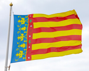 Valencian Flag in Calp, Spain